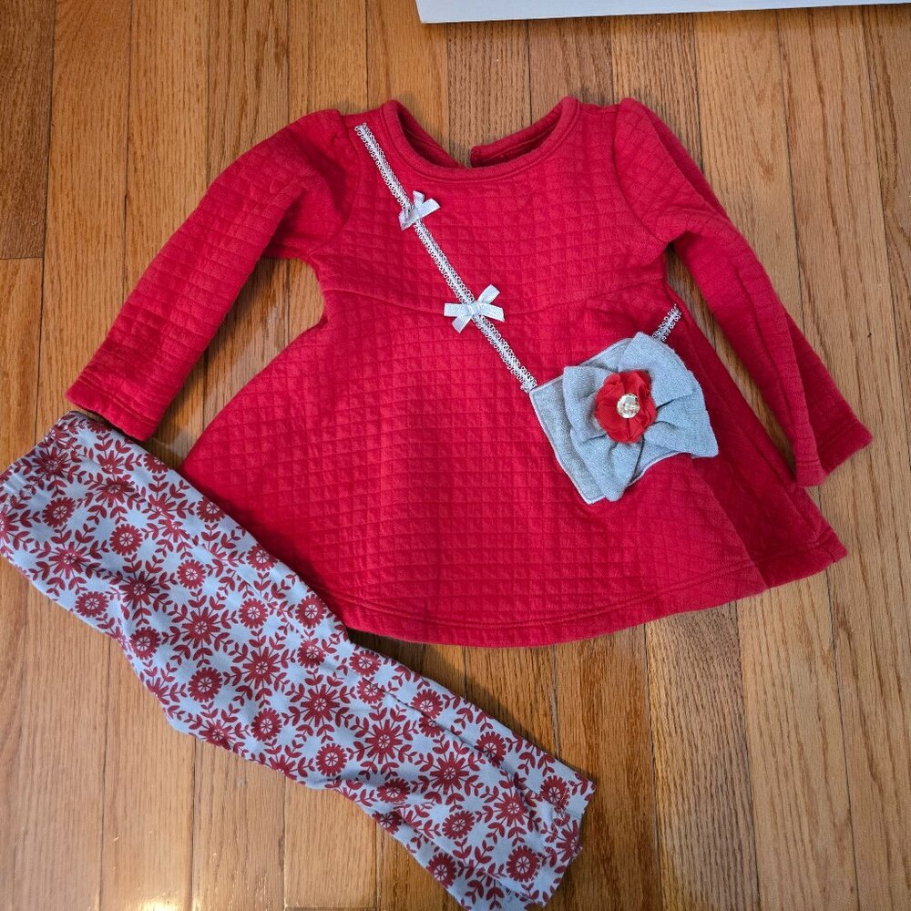 Girls Kids Headquarters 18 months two piece outfit